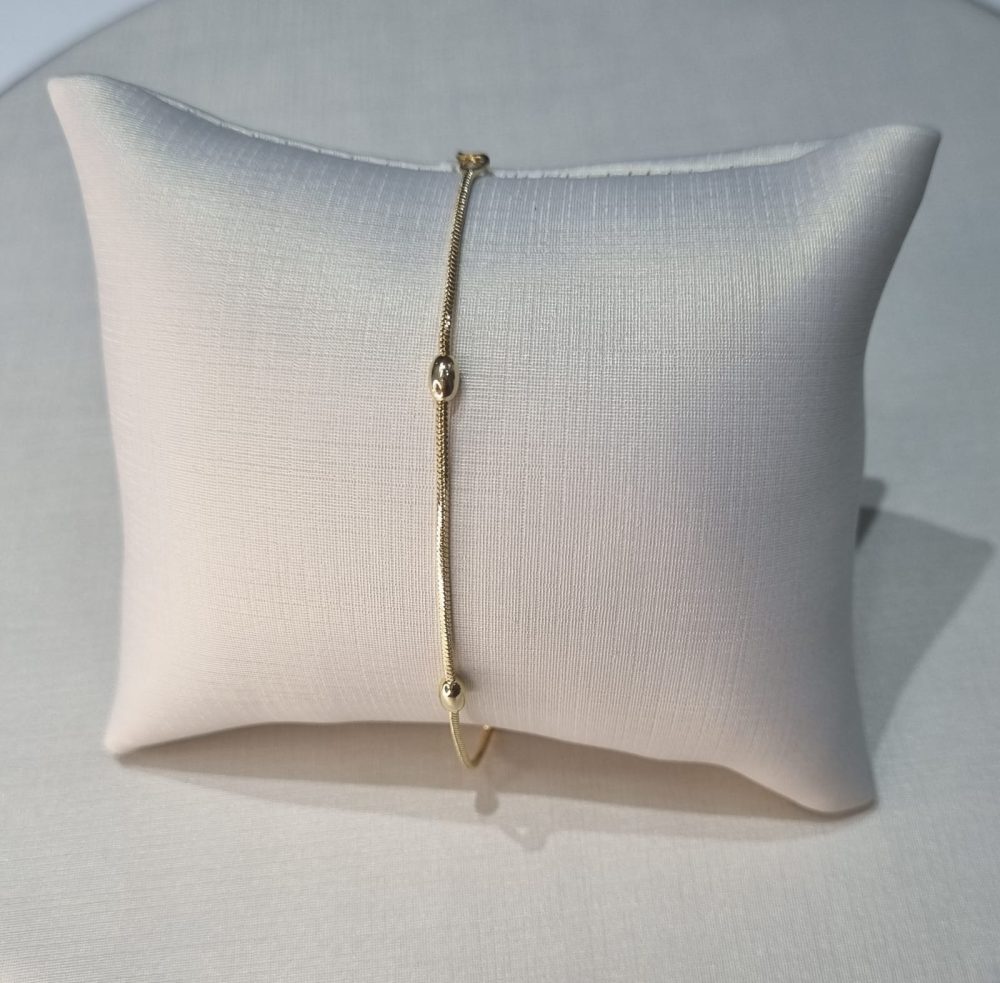 Pulseira Bolas Lisas Dourado