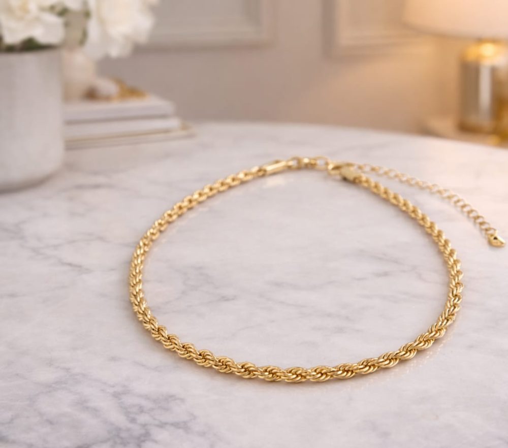 Choker Cordão Baiano Dourado