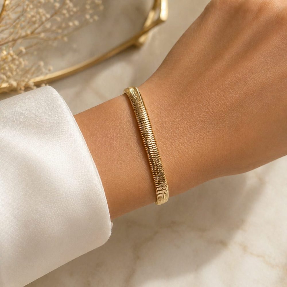 Pulseira Malha Roliça Lisa